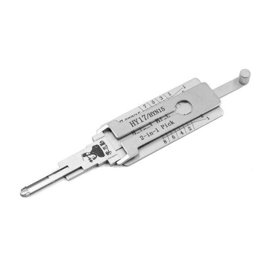 New Original Lishi HY17 / HYN15 2-in-1 Decoder and Pick for Hyundai and Kia  [Profile: HYN15/HY17 (Flat 8 cut)] | Emirates Keys